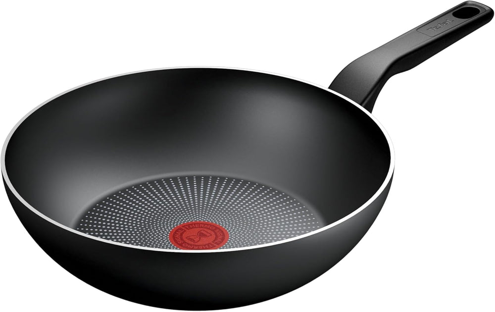 Tefal Recycled on, tigaie 100% aluminiu reciclat, strat antiaderent, inducție Oale si Tigai Naty Shop Tigaie Wok 28 Cm