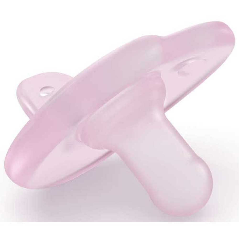 Philips AVENT Soothie – suzetă fără BPA pentru bebeluși cu vârsta cuprinsă între 0 și 6 luni, roz/roz deschis (model SCF099/22)