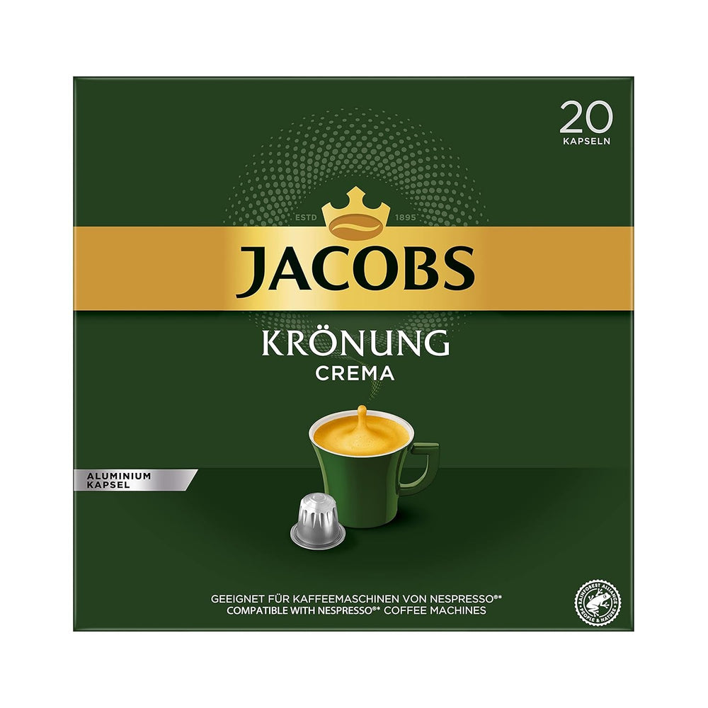 Jacobs Kaffeekapseln Guten Morgen XL Intense - 10er Pack (10 x 20 Getränke) & Kaffeekapseln Krönung Crema, 200 Nespresso kompatible Kapseln, 10er Pack, 10 x 20 Getränke, 1040 g