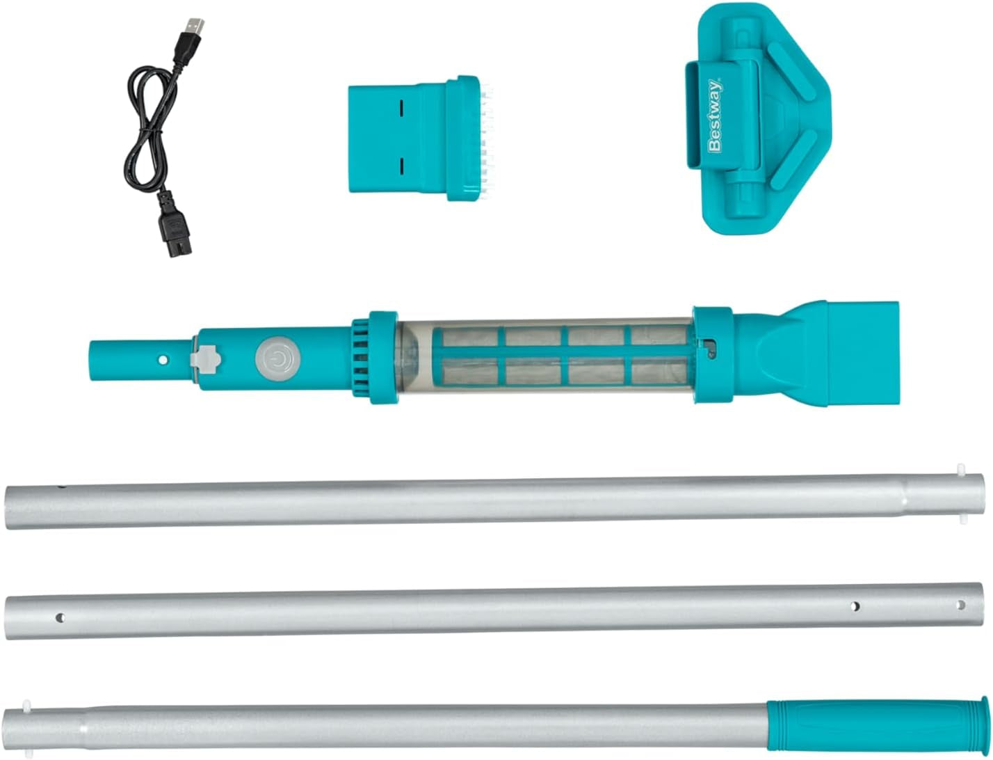 Aspirator de piscină cu baterie Bestway AquaSurge 251 cm