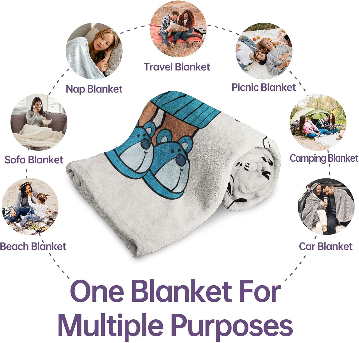 Juratar-Flanelldecke für Papa – Geschenk zum Geburtstag, Vatertag und Weihnachten – 152 x 130 cm. Betten und Decken. Besuchen Sie den Juratar-Store