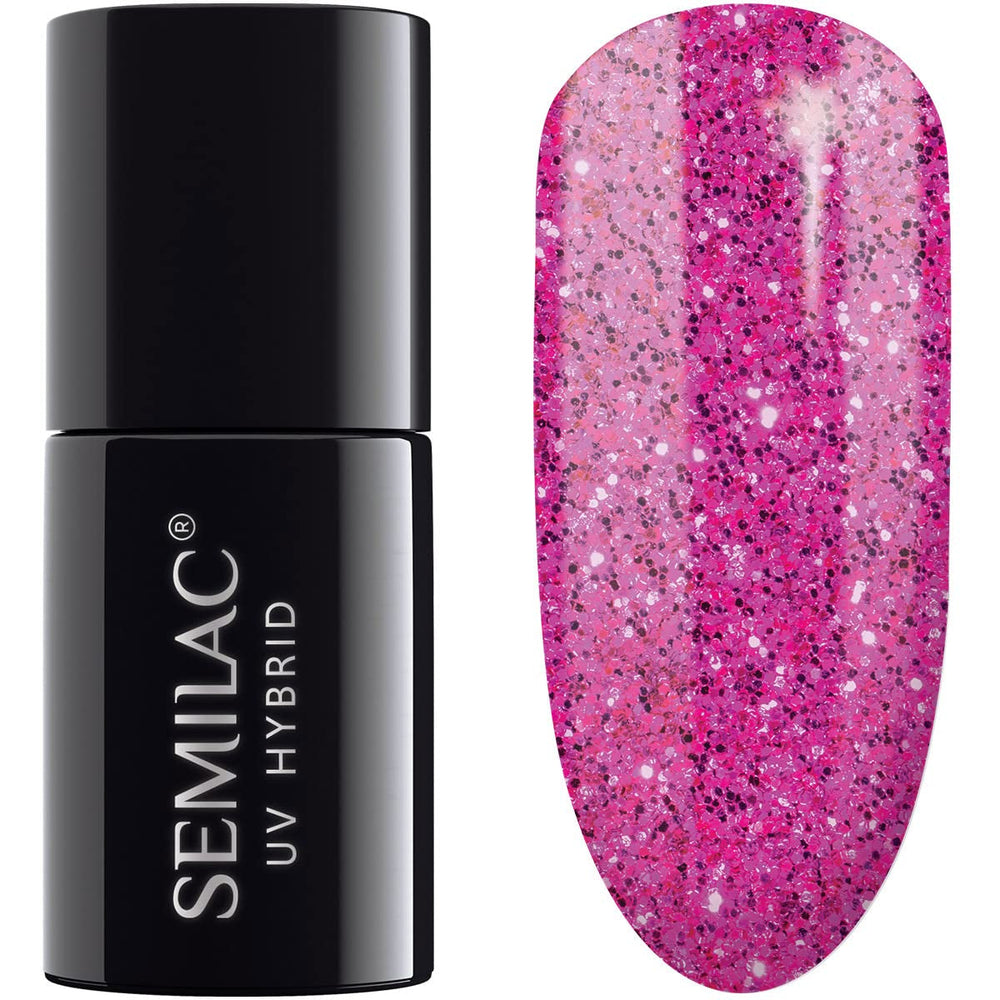 Semilac UV Nagellack Hybrid 404 Black Beans Muffin 7ml Kollektion Tastes of Fall