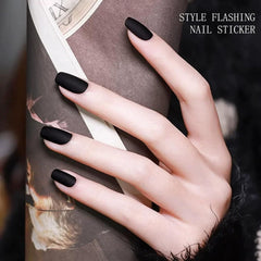JMEOWIO Nagelfolie UV Härtend Karbon Schwarz Halloween UV Gel Nail Strips Nagelsticker Nagelaufkleber Nail Art Dekoration Nageldesign Zubehör