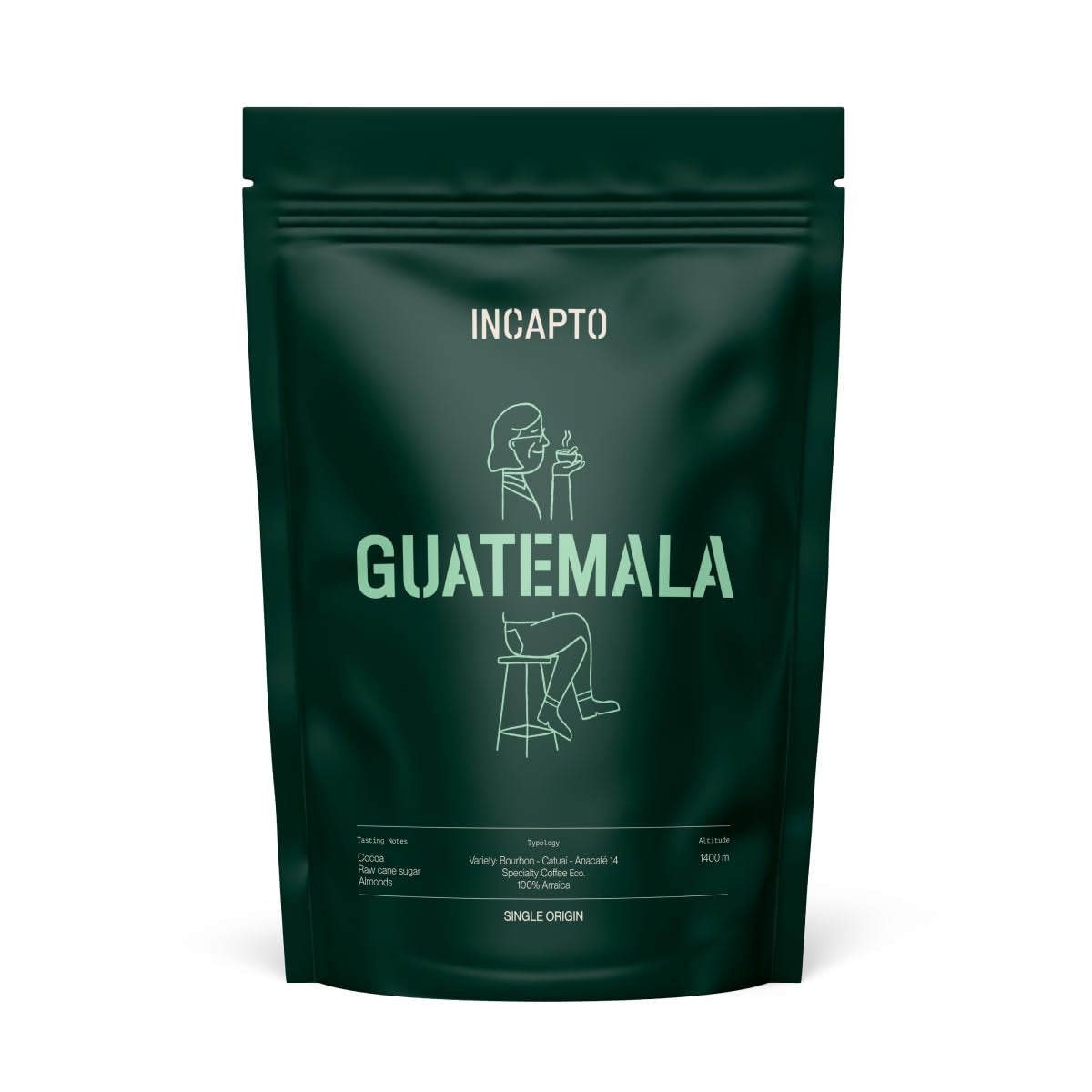 Boabe de cafea speciale Incapto | Origine unică Mexic | Espresso 100% Arabica | Cafea de specialitate 82 puncte SCA | Boabe de cafea prăjite tradițional | Plantație Chiapas, Ethichub Cafea Naty Shop 500 grame Guatemala