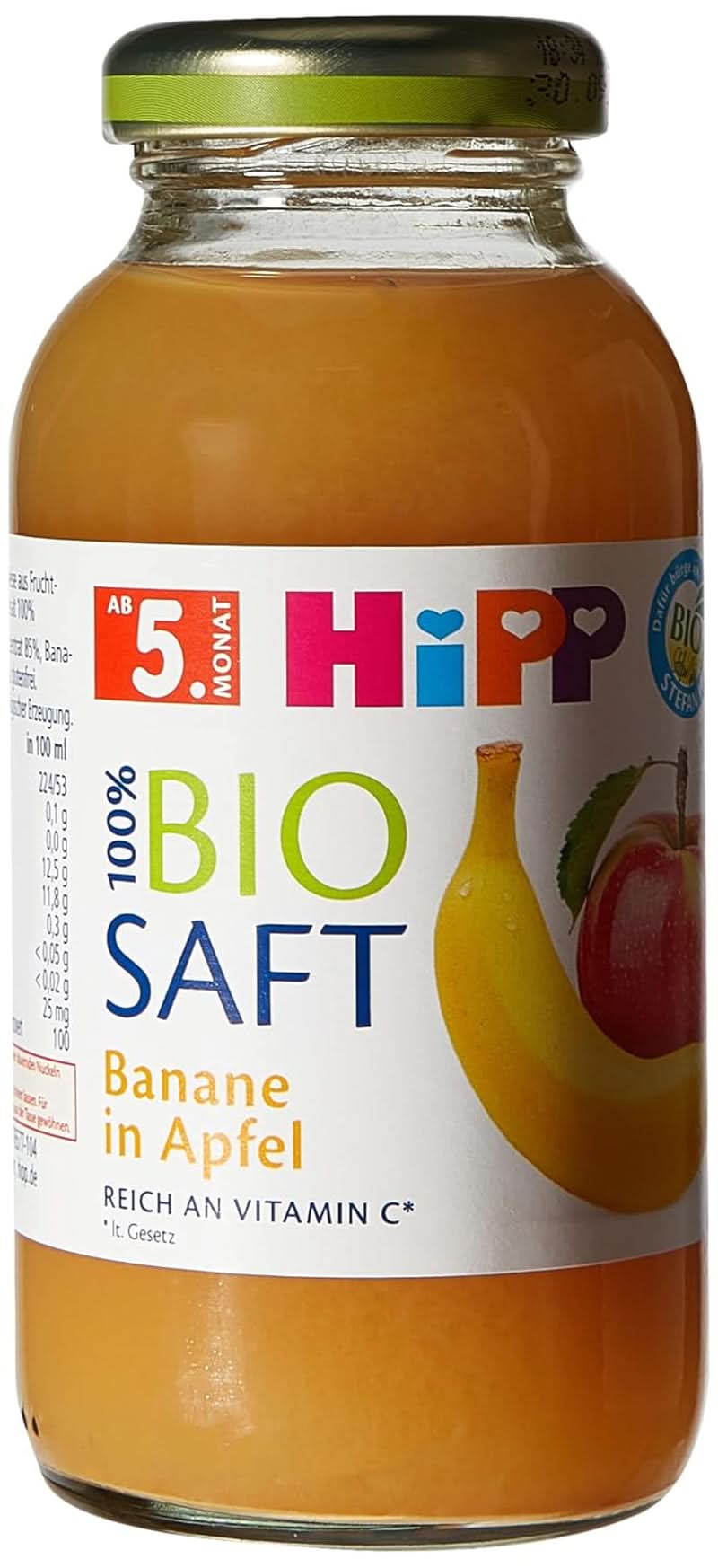 Hipp Banane-Apfel Bio, 6er Pack (6 x 200 ml) Mutter und Kind Naty Shop 6 x 200 ml Banane und Apfel