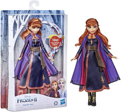 Hasbro Eiskönigin Singende Anna Puppe mit Musik in lila Kleid zu Disneys Die Eiskönigin 2, Spielzeug für Kinder ab 3 Jahren 57237830 Mehrfarbig