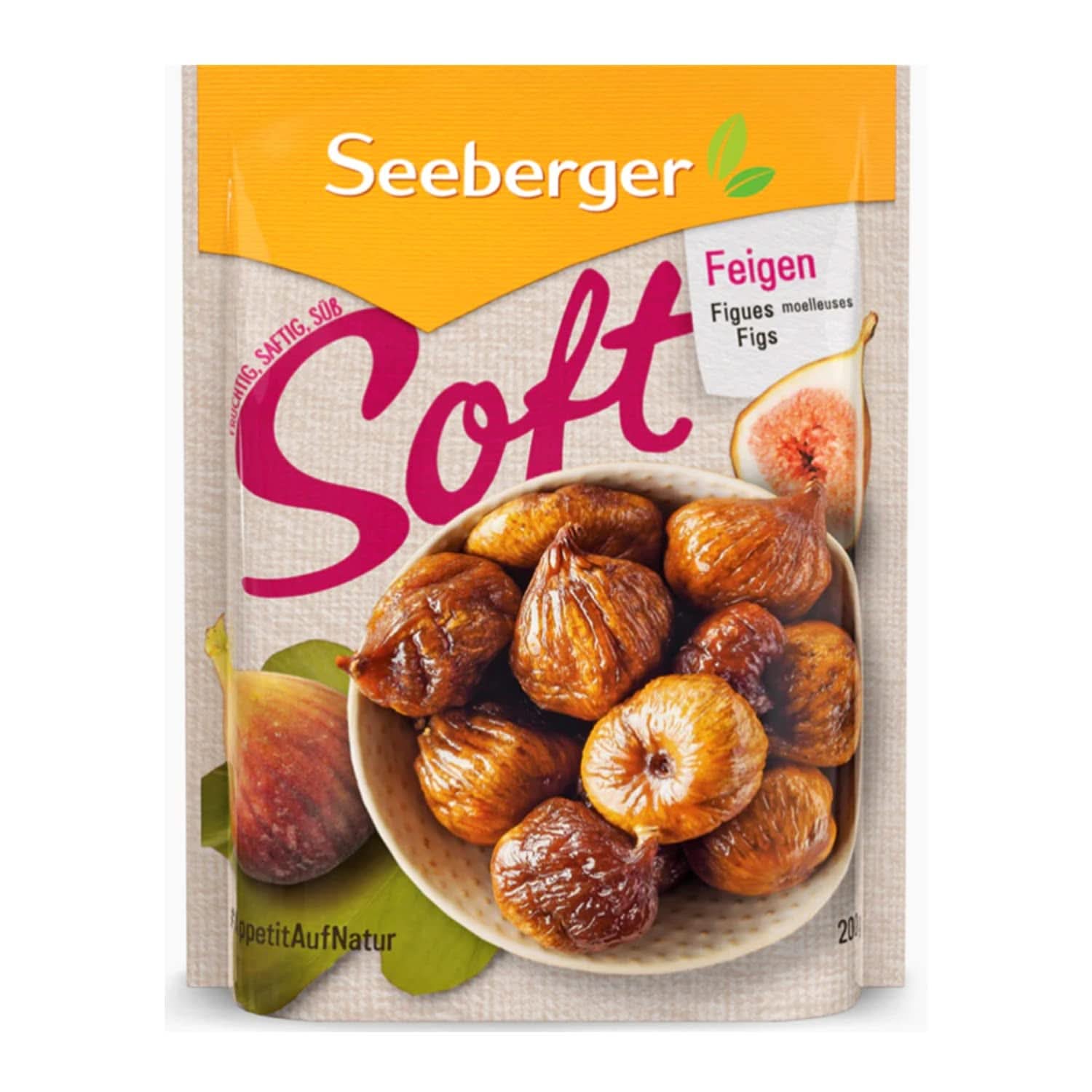 Seeberger Weiche, honigsüße Bergfeigen mit Steinfleisch – für ernährungsbewusste Feinschmecker, 13 x 200 Gramm Naty Shop Dehydrierte Produkte