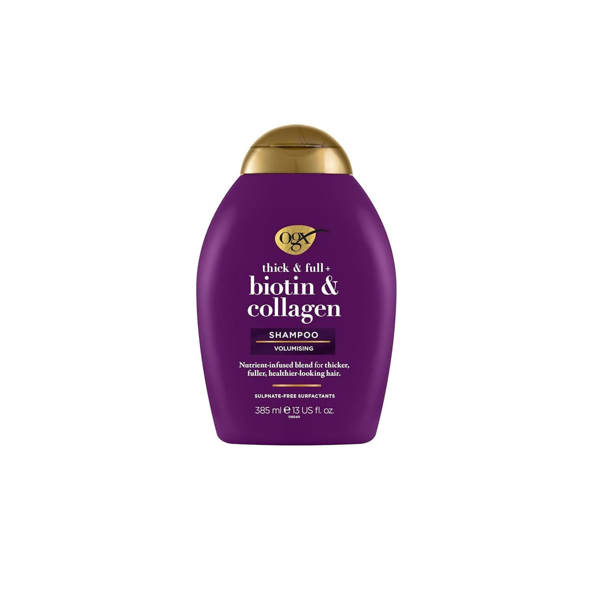 OGX Biotin & Collagen Shampoo (385 Ml), Șampon de întărire a părului pentru păr fin și subțire Duș și baie OGX 385 ml
