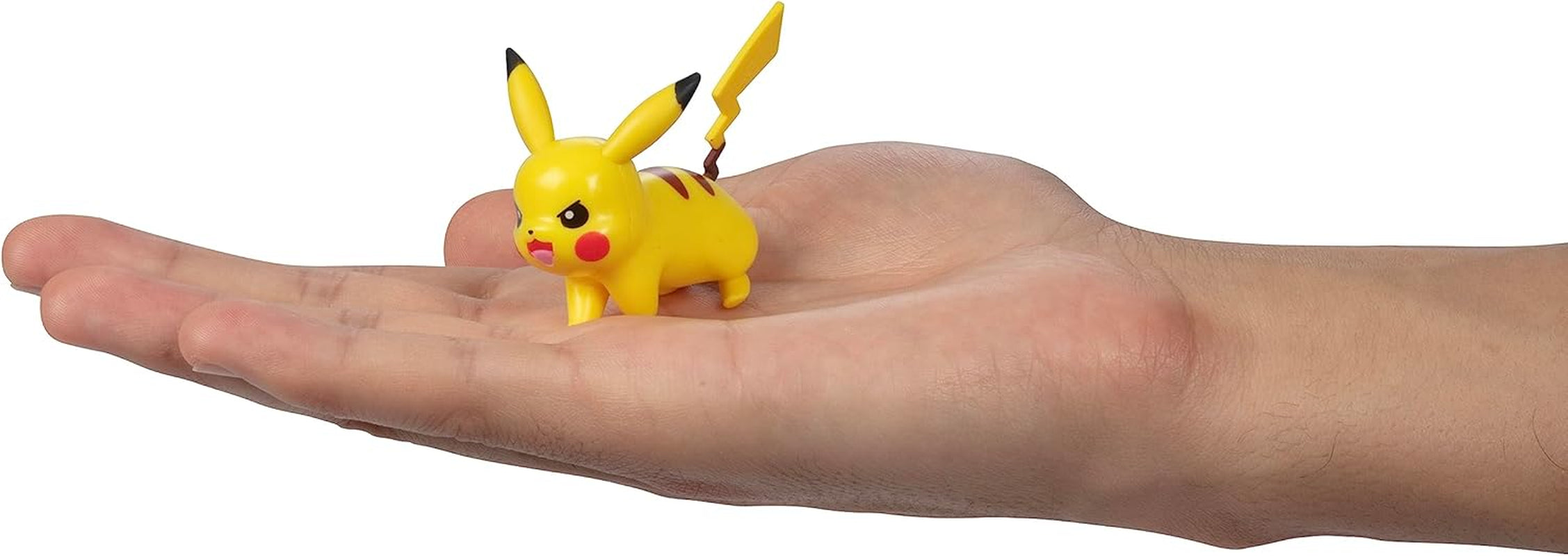 Pokémon Battle Ready! Set de figurine 6 piese - 11.4 Cm Ash & Launching Pikachu, 5.1 Cm Charmander, Rowlet, Piplup, Zorua - Licențiat oficial - Cadou de Paște pentru copii, băieți, fete Action figures Naty Shop