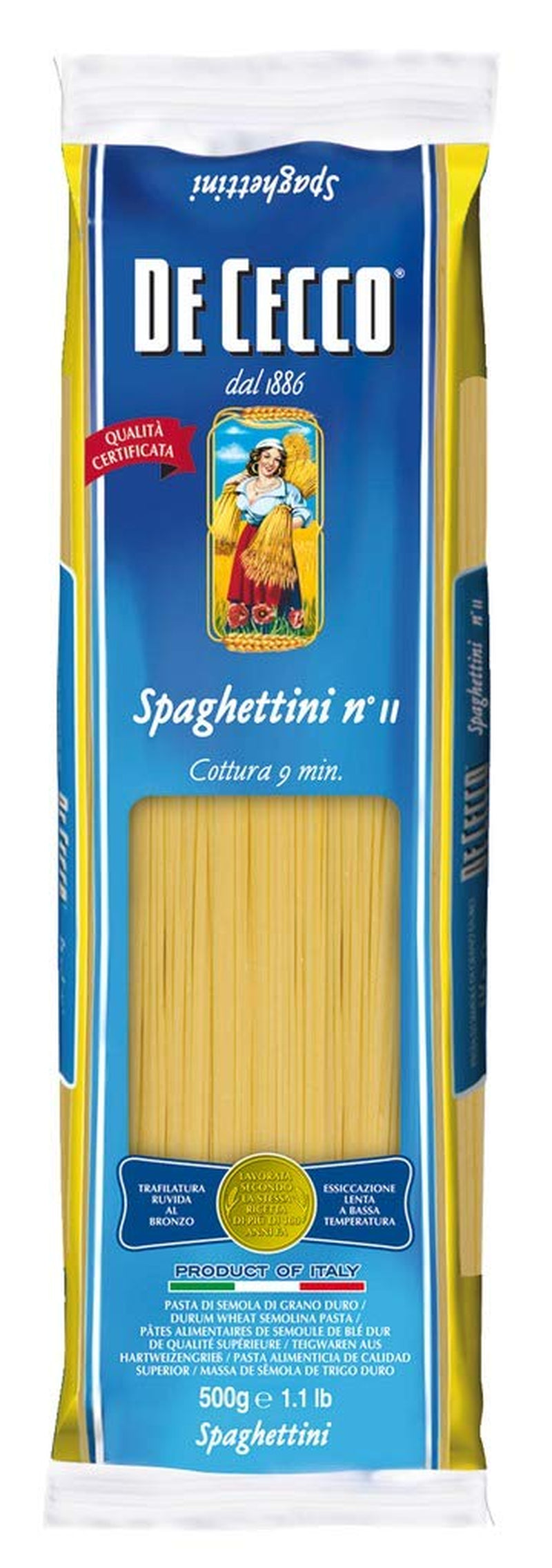 Spaghettini Pasta di Semola di Grano Duro, 500g