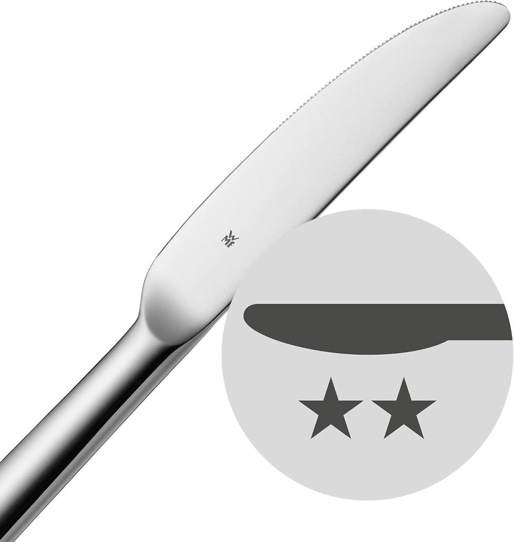 WMF Atria Besteck Set 12 Personen, Essbesteck 60 Teilig, Monobloc-Messer, Cromargan Edelstahl Poliert, Spülmaschinenfest Kitchen Naty Shop