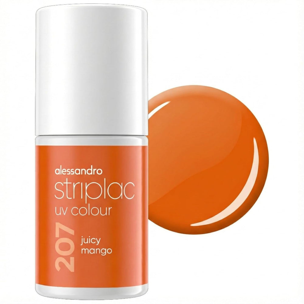 Oja UV alessandro Striplac Coral Sunshine – Delicată și de lungă durată – Îndepărtare ușoară datorită tehnologiei de îndepărtare – Vegană și cruelty-free – 8 ml