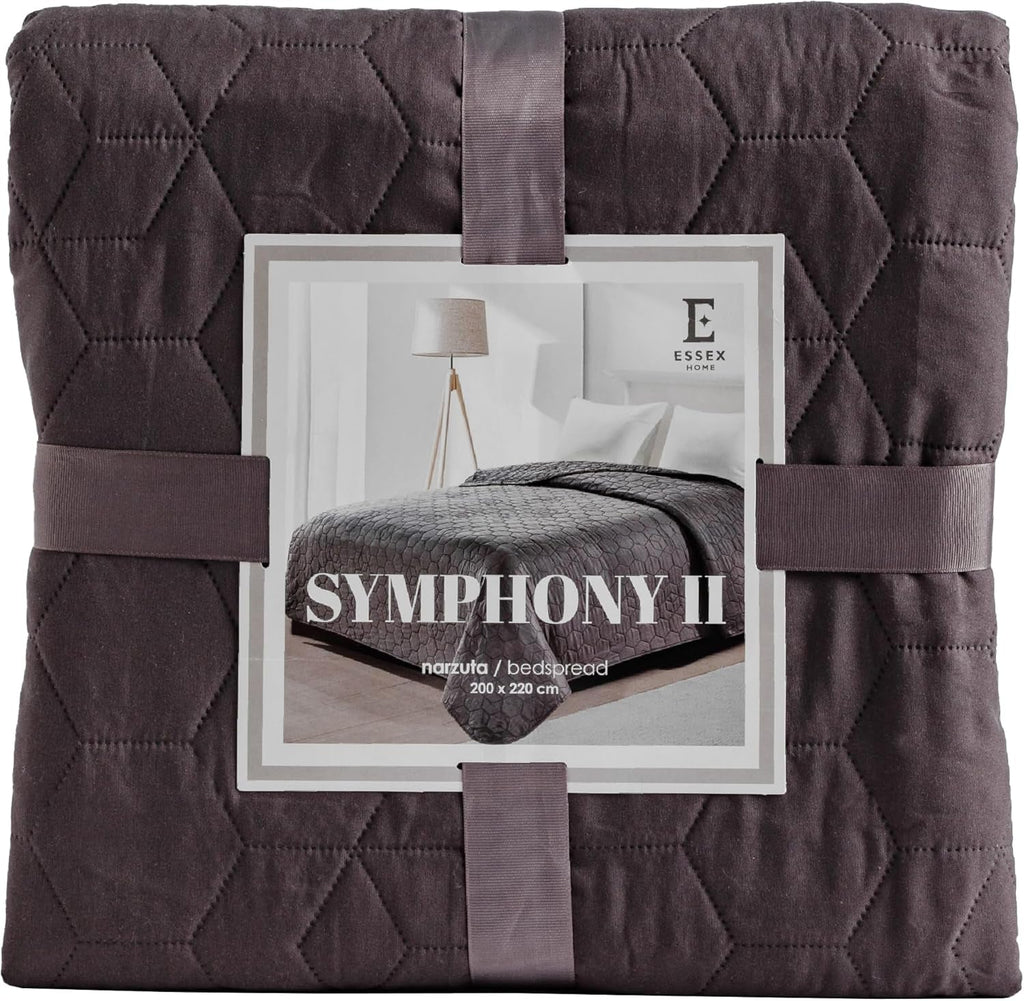 ESSEX - Cuvertură de pat 200 X 220 cm, ideală pentru dormitor, cuvertură de pat moale și confortabilă, matlasare modernă - Botanică, verde Paturi si Cuverturi Besuche den ESSEX-Store Gri (Simfonie) 200 X 220 Cm