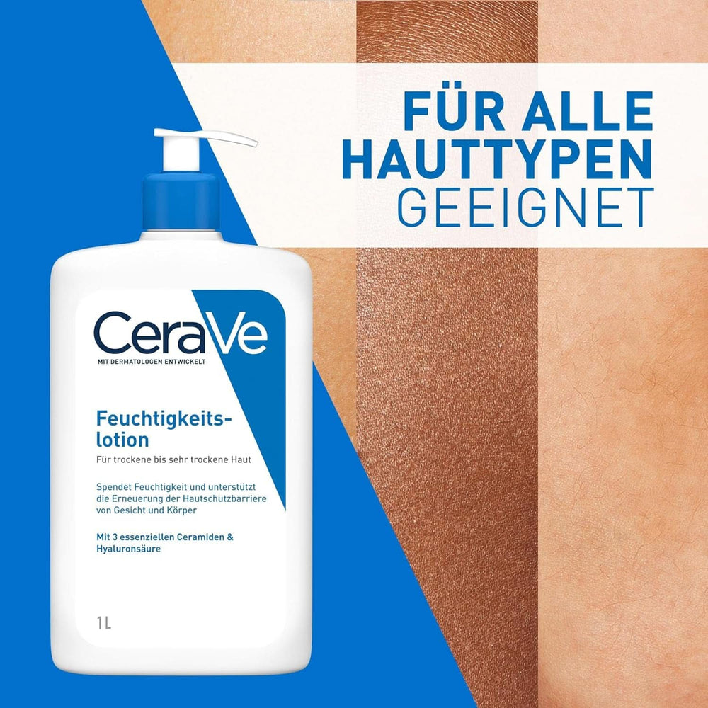 Cerave Feuchtigkeitslotion für Körper und Gesicht, 1 Liter Kosmetik und Schönheit Naty Shop