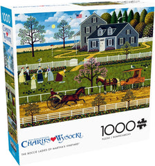 Buffalo Games - Charles Wysocki - Doamnele Boccie din Marthas Vineyard - puzzle jigsaw 1000 piese Puzzle Naty Shop
