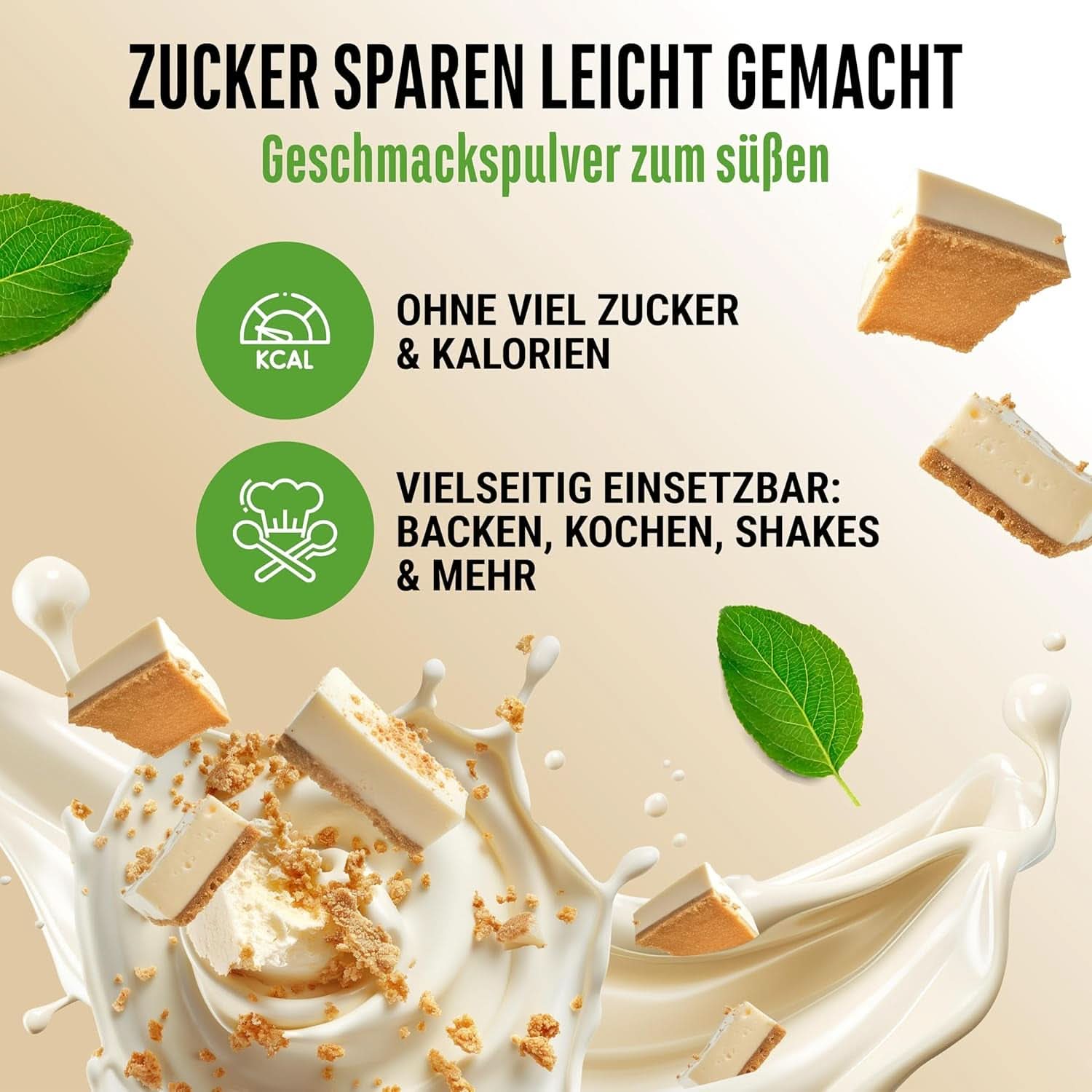 Keks-Chessecake-Geschmackspulver mit vielen Stücken – 250 Gramm Naty Shop Flavours