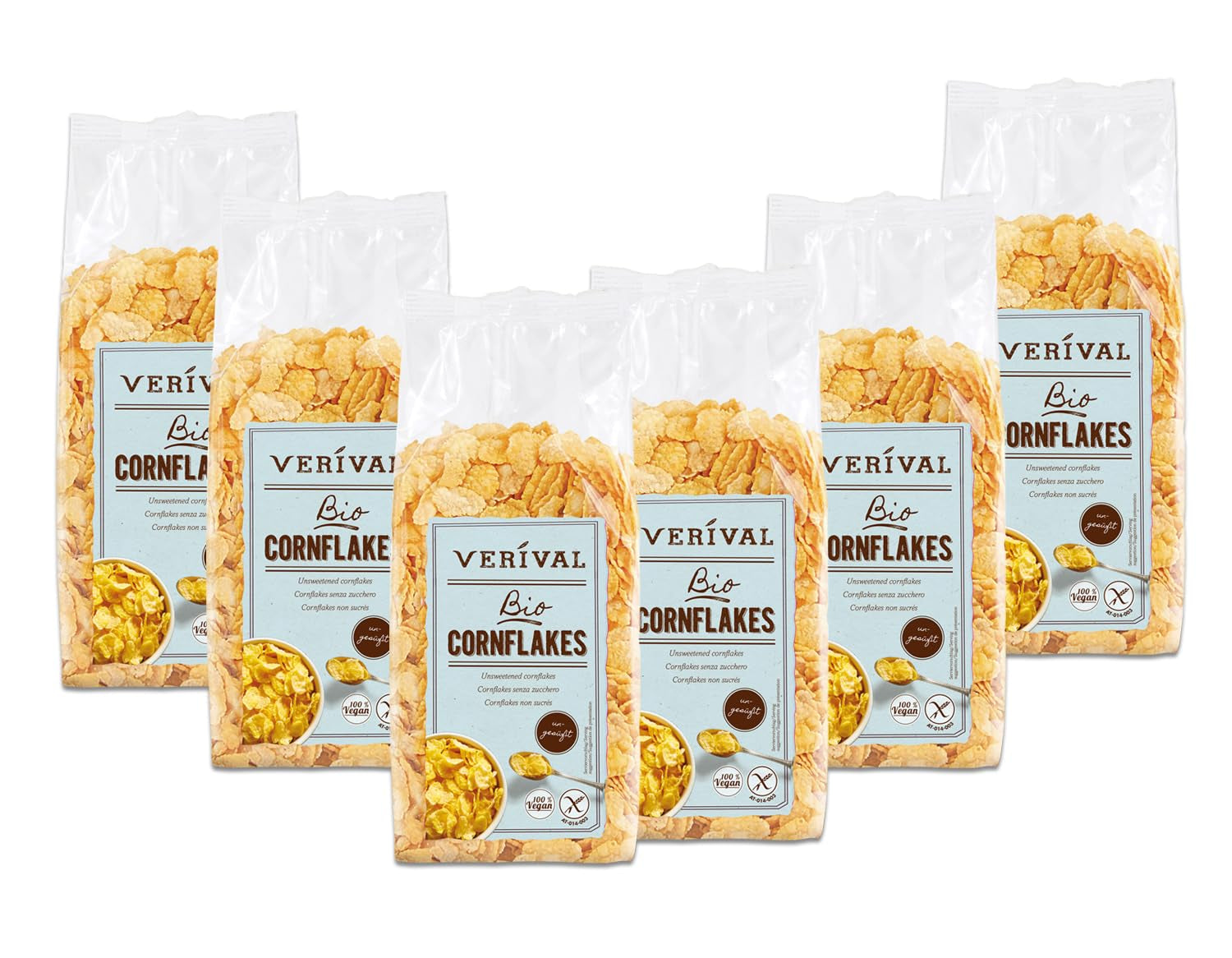 Fulgi de porumb Verival fără zahăr | 6x250g