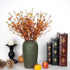 Herbstbeeren-Plektren (Rote Orangefarbene Beeren Und Blätter)