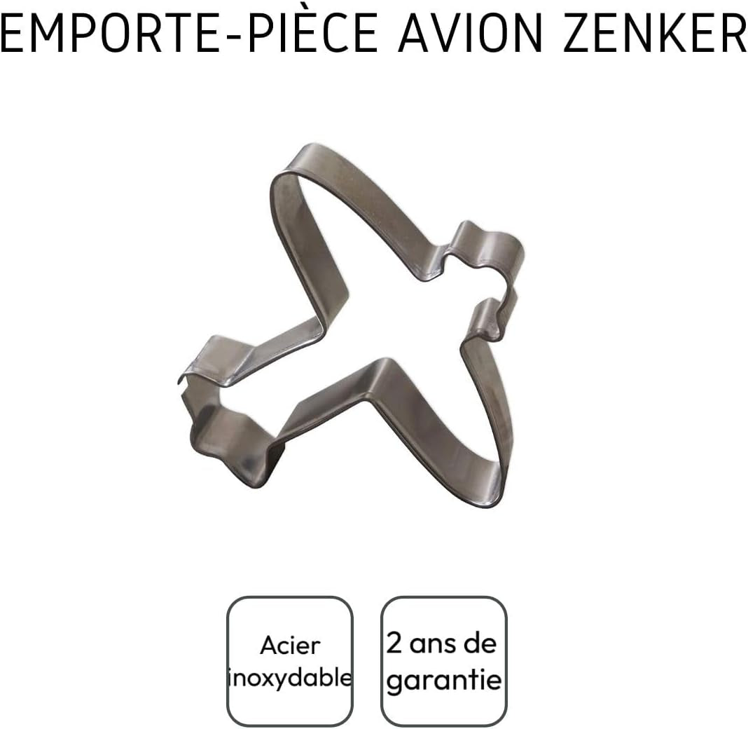 Formă de biscuiți Zenker 44862, tip avion, din oțel inoxidabil