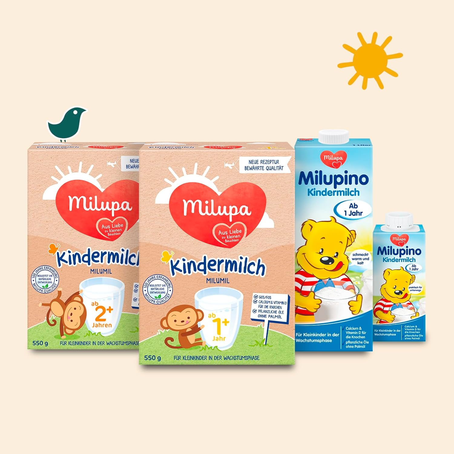 Milupino Babymilch trinkfertig (6X1L), ab 1 Jahr, für Kleinkinder in der Wachstumsphase Naty Shop