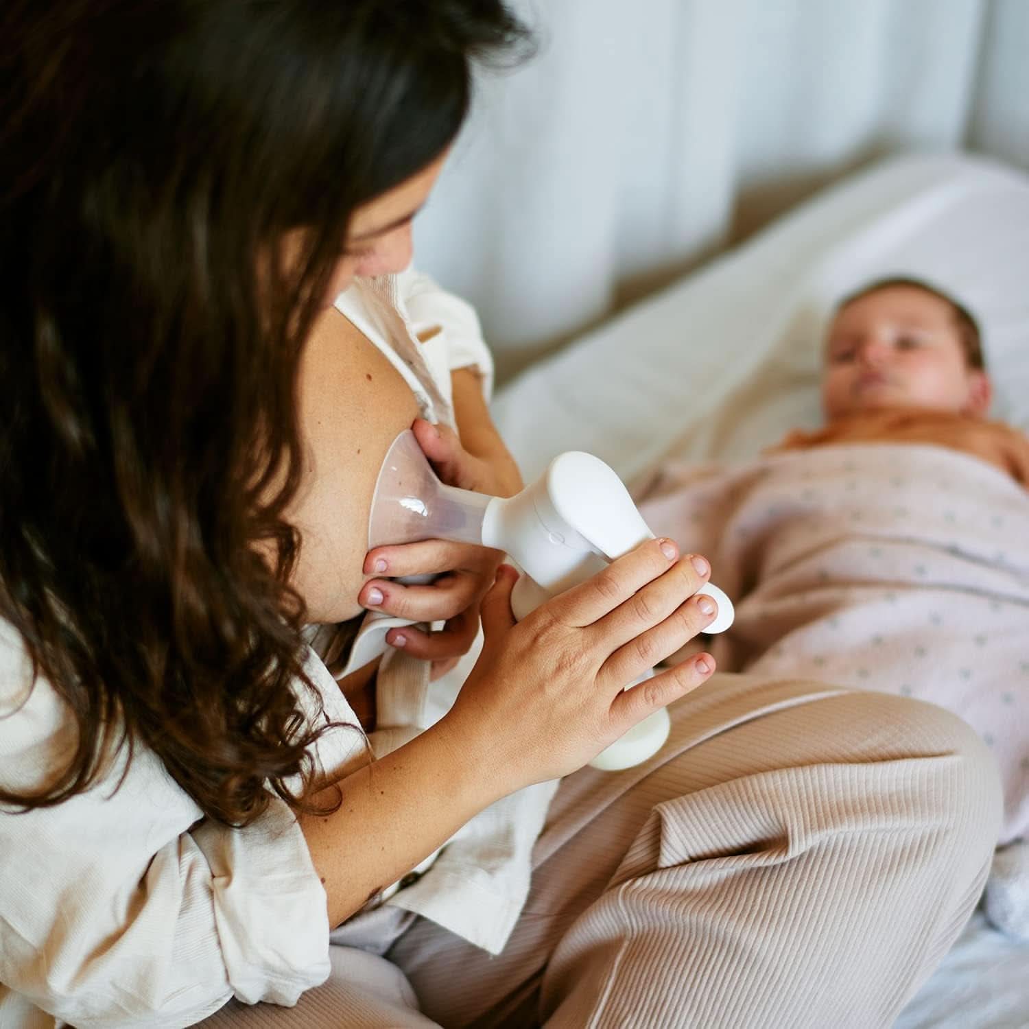 Suavinex, Muttermilchpumpe, 120 ml, mit einstellbarem Durchfluss Lebensmittel- und Stillzubehör Bebe Naty Shop