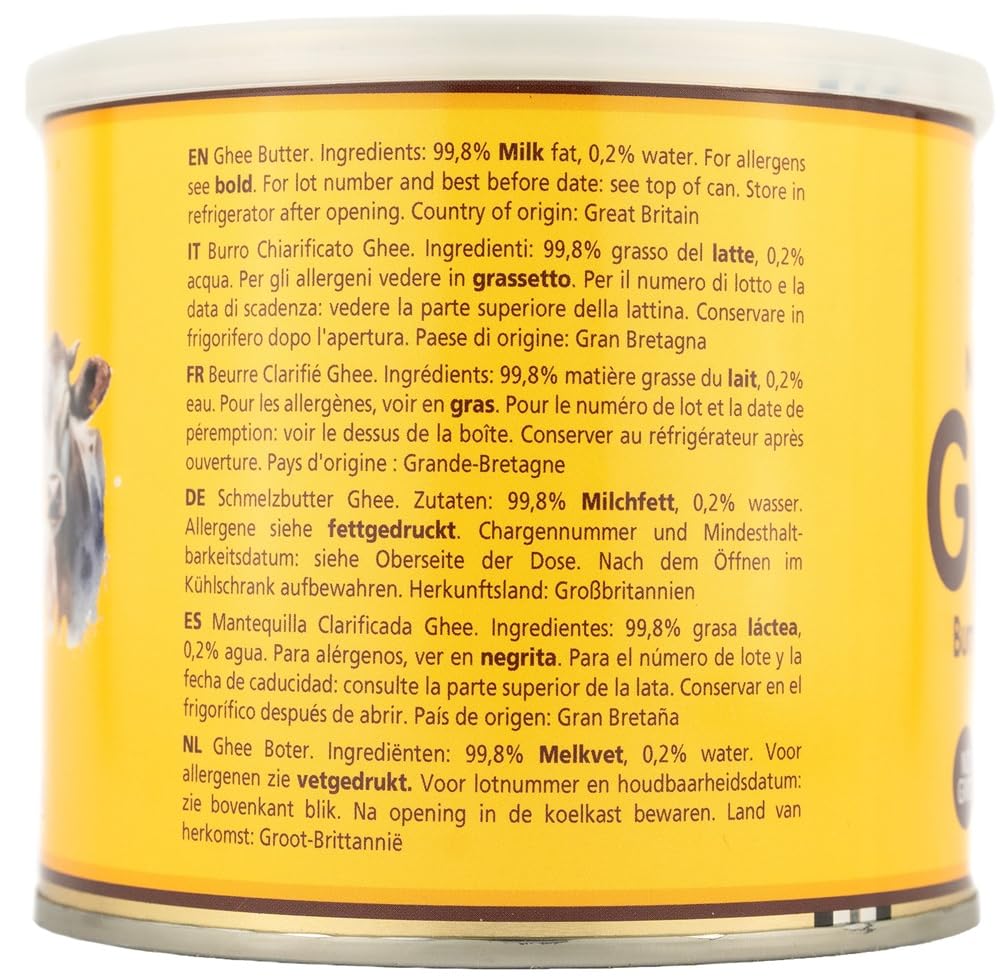 Grocer Planet Natural Ghee – geklärtes Ghee 500 g zum Keto-Kochen