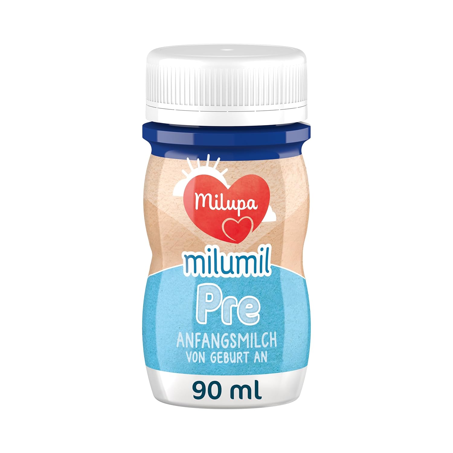 Milupa Milumil Pre, Milchpulver für Babys – Mit wichtigen Nährstoffen und ohne Palmöl – 800 g Naty Shop 24 x 90 ml Milumil Pre (fertige Flüssigkeit)