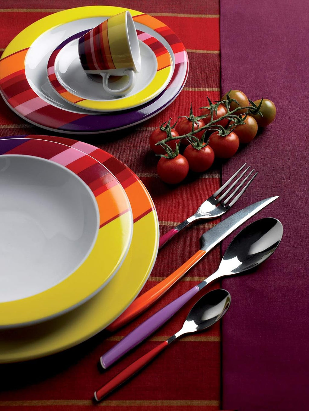 BUGATTI, Glamour, set de tacâmuri pentru 6 persoane, 24 piese din oțel inoxidabil 18/10 Naty Shop