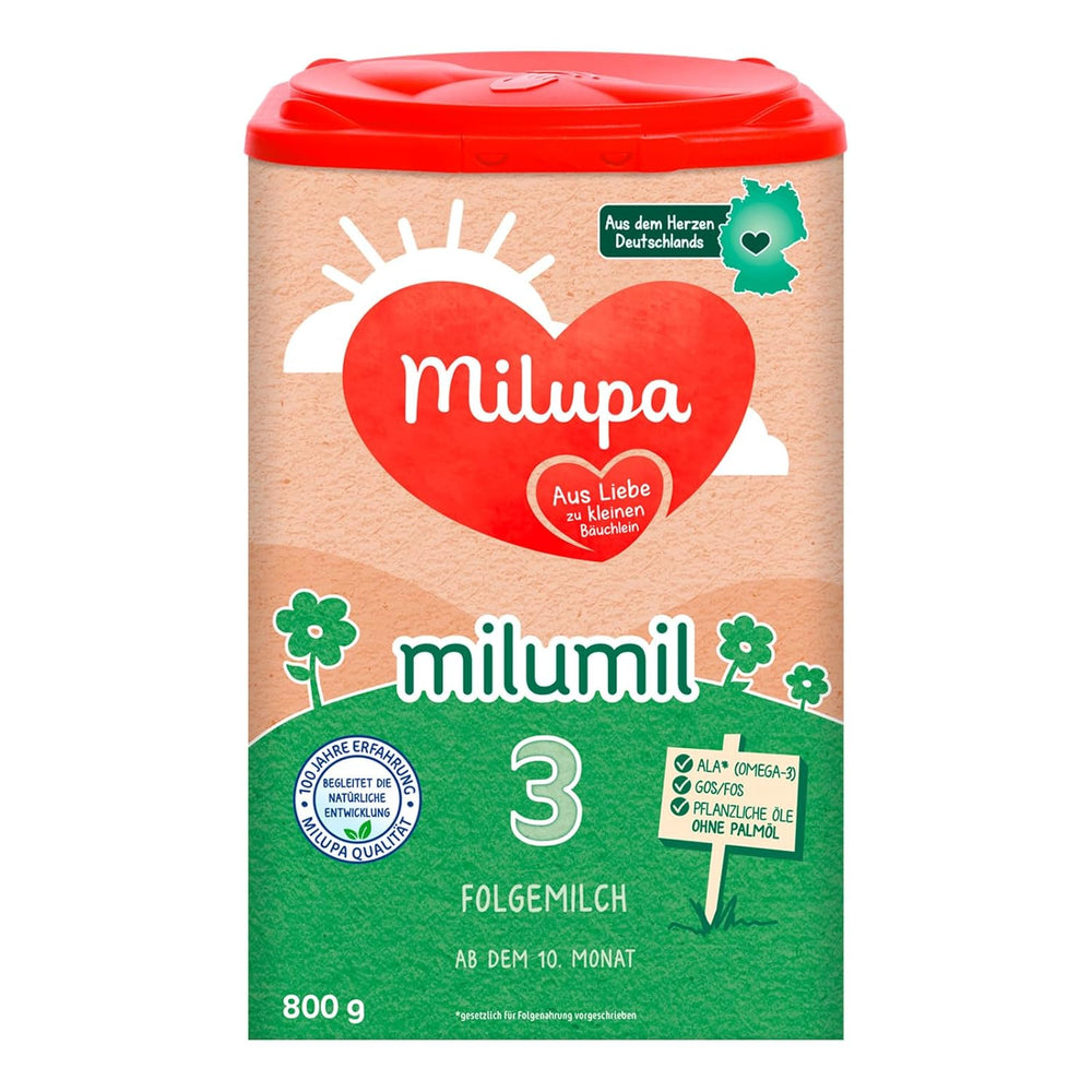 Milupa Milumil Pre, Milchpulver für Babys – Mit wichtigen Nährstoffen und ohne Palmöl – 800 g Naty Shop 800 Gramm Milumil 3