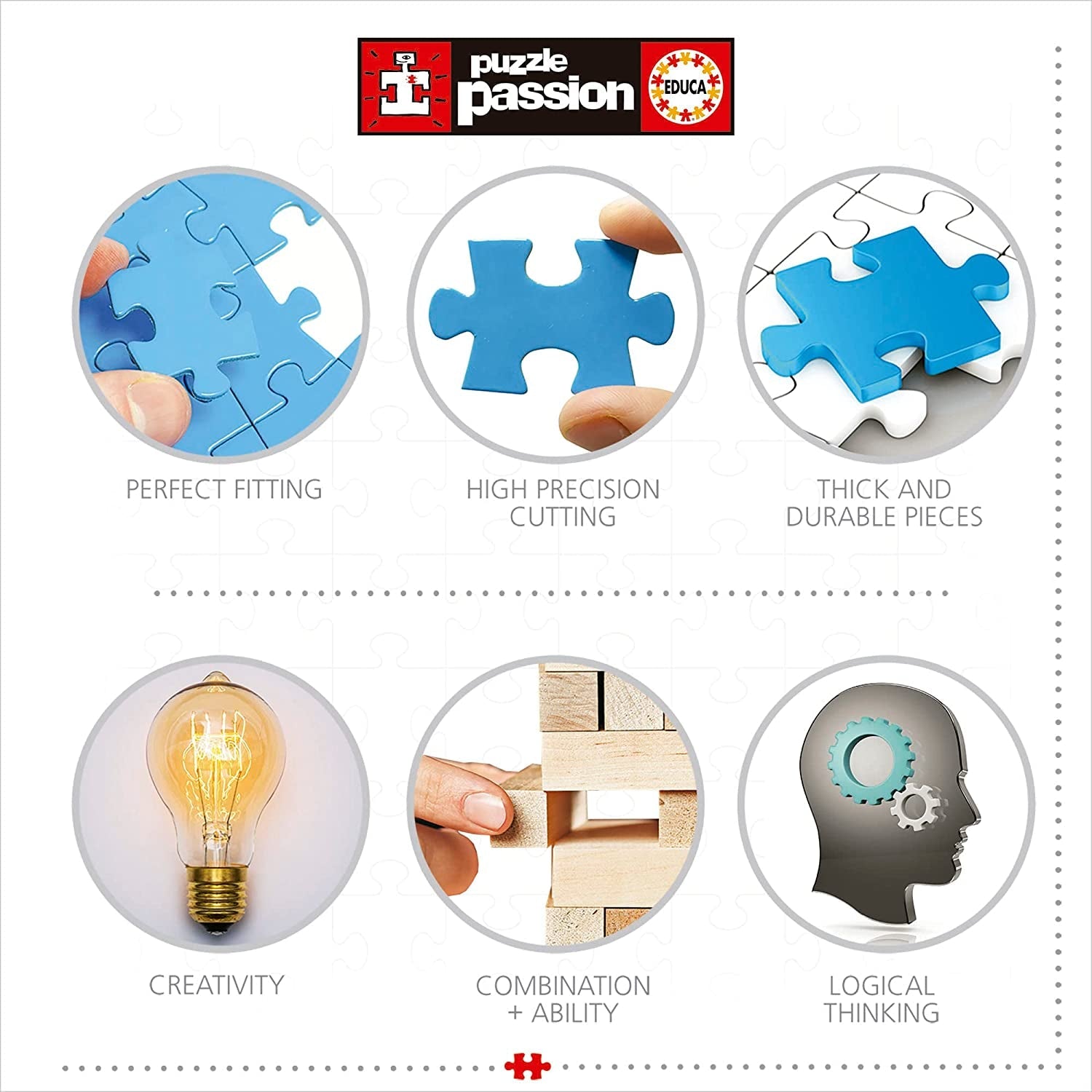 Educa - Puzzle 1000 Teile für Erwachsene | Weltwunder, 1000-teiliges Puzzle für Erwachsene und Kinder, Touristenattraktionen, Weltkarte. Puzzle für Erwachsene ab 14 Jahren (19022) Puzzle Naty Shop