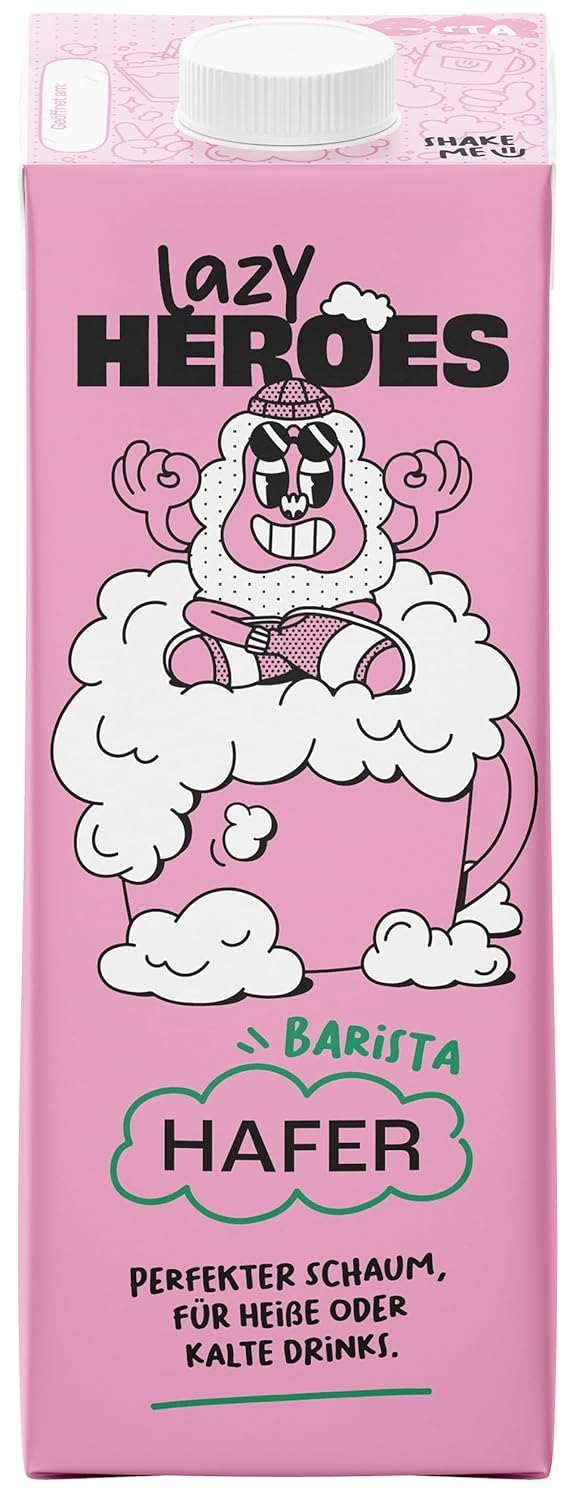 Lazy Heroes Hafer Barista Drink – Perfekter glutenfreier veganer Schaum