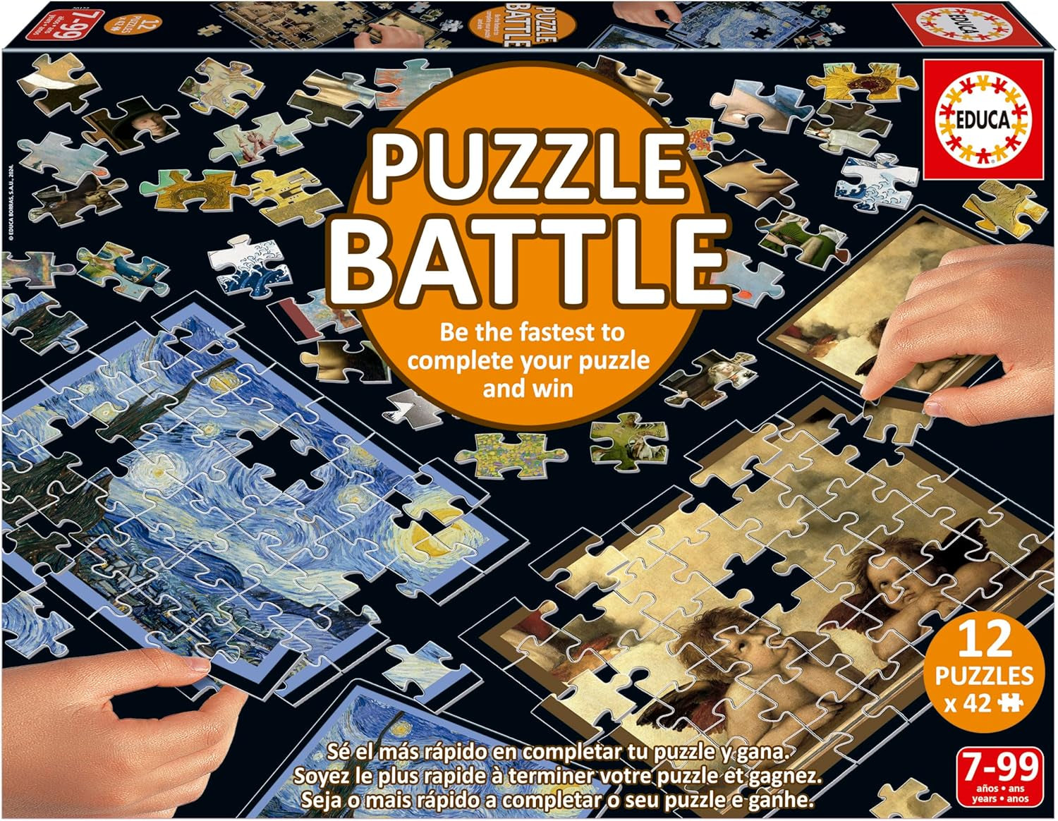 Educa - Puzzle Battlescapes. O bătălie autentică a pieselor | Fii primul care completează puzzle-ul pentru a deveni câștigător. De la 7 ani (20121) Puzzle Naty Shop Tip