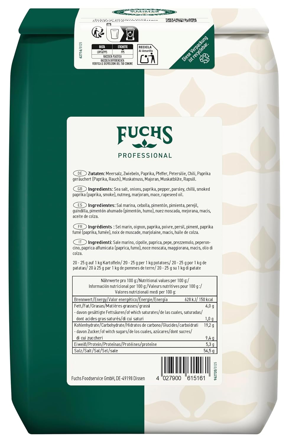 Fuchs Profigewürz für Pommes Frites – Intensiver Geschmack