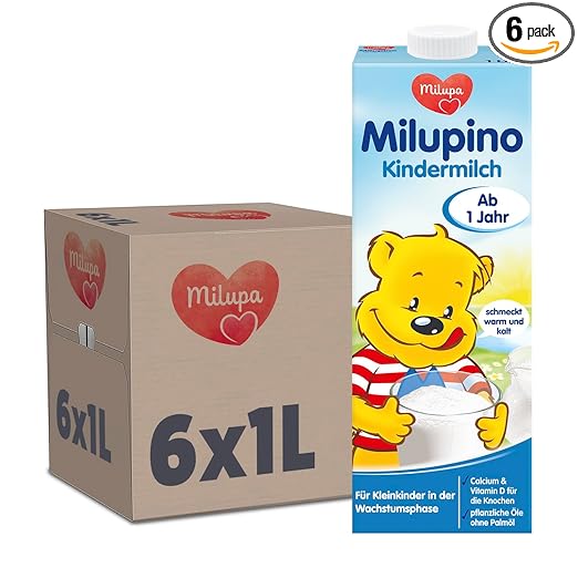 Milupino Babymilch trinkfertig (6X1L), ab 1 Jahr, für Kleinkinder in der Wachstumsphase Naty Shop