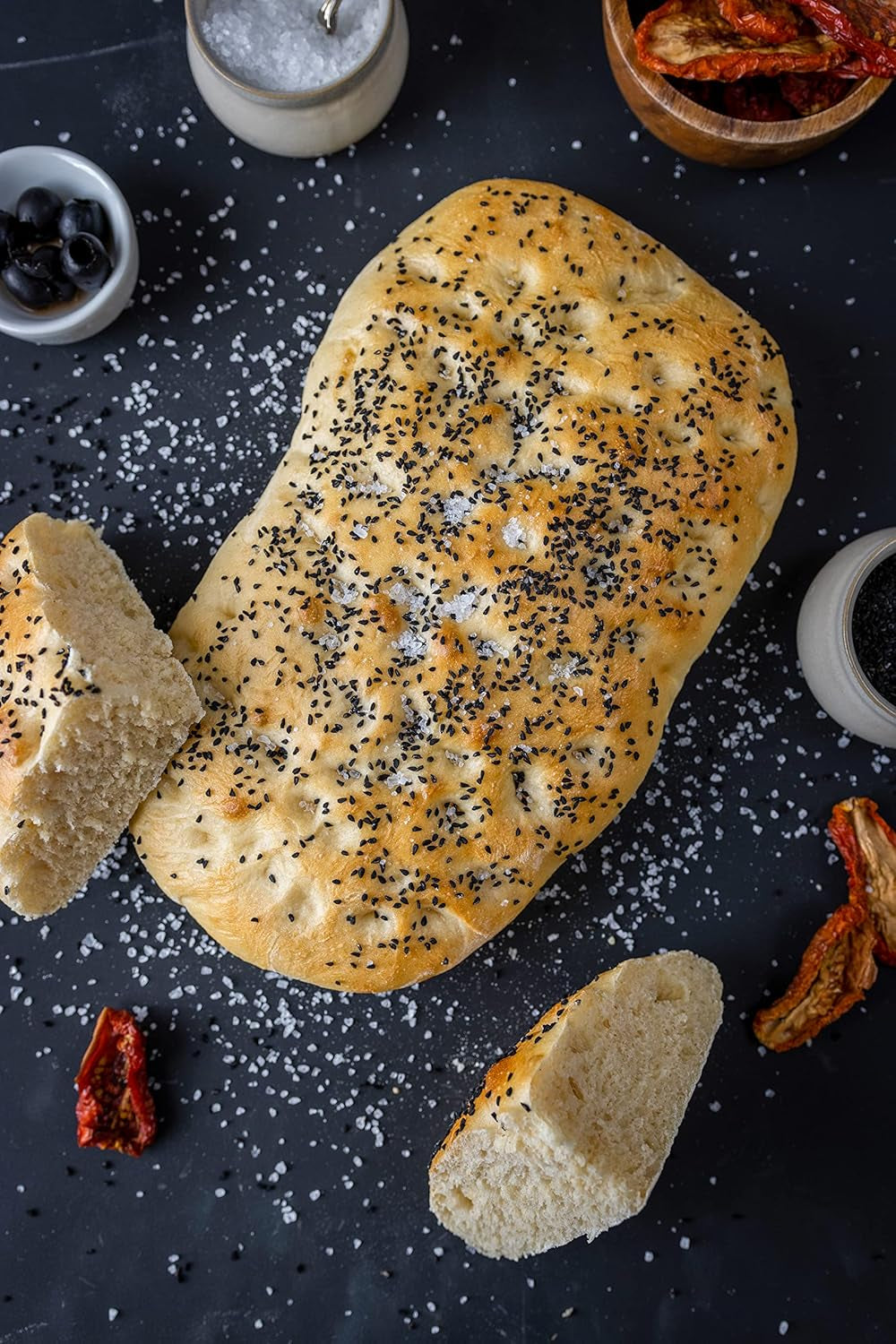 RUF Lievito Madre Sauerteig, Milder Weizen-Sauerteig, Mutterteig, Kurze Teigruhe Durch Enthaltene Trockenhefe, Lievito Madre Getrocknet Für Brot, Baguette, Focaccia, 3X35G Mischung zum Backen und Kochen Naty Shop