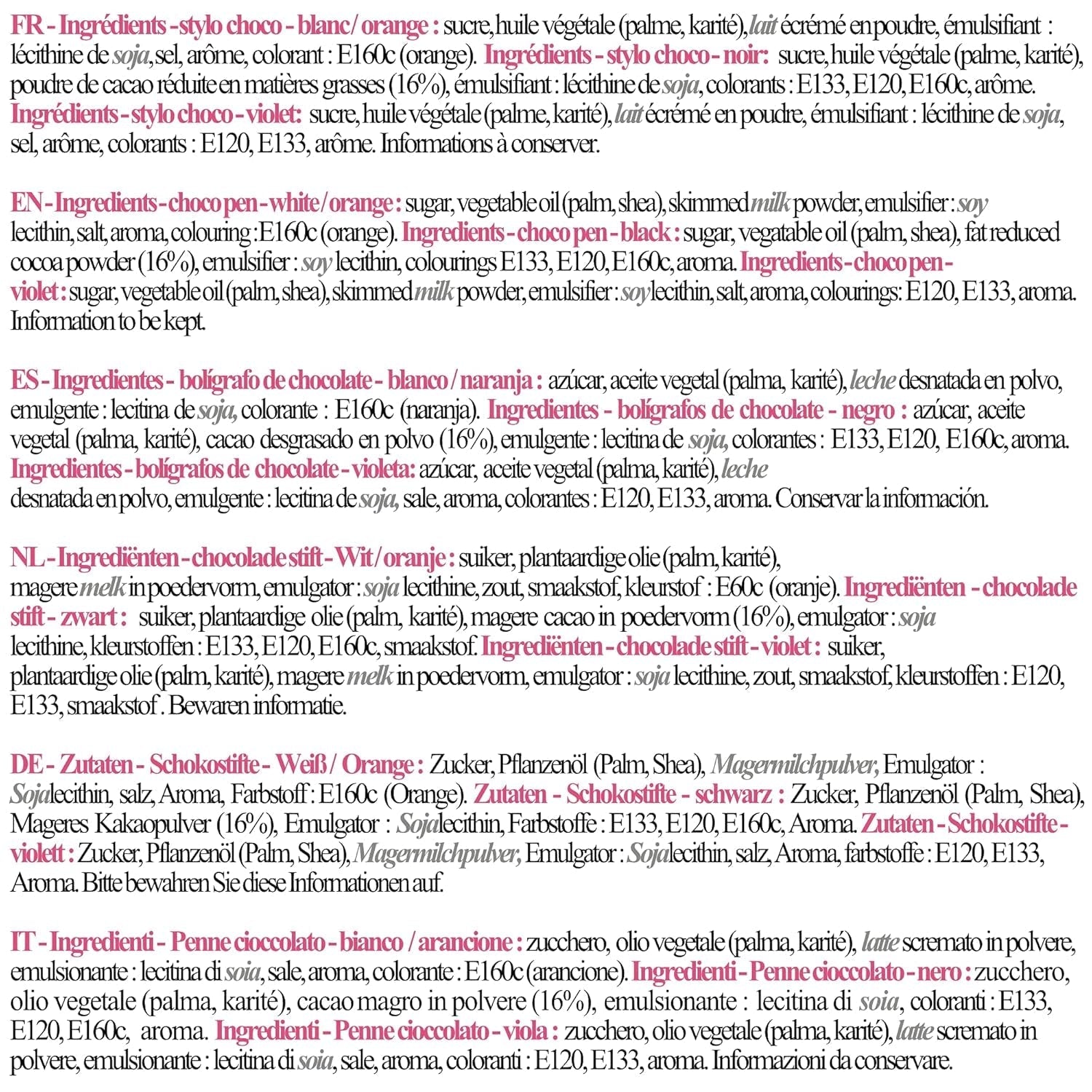 Scrapcooking - Set de 4 creioane colorate de ciocolată pentru Halloween - Negru, portocaliu, violet și alb - Colorant comestibil - Colorant alimentar pentru scris - Scrie și desenează pe deserturi, prăjituri și fursecuri - 7064