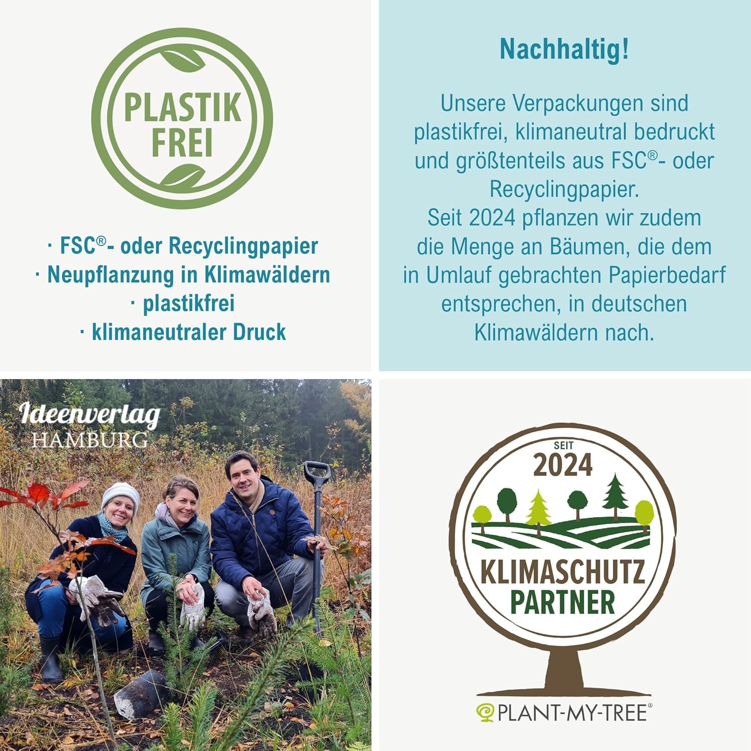 10x "Glück to grow" Samenbomben als Glücksbringer 2026 & Blumensamen Geschenk | Mitbringsel Erwachsene & kleine Gastgeschenke Silvester - Kleeblatt Glücksbringer Prüfung - inkl. Geschenkkarten Set