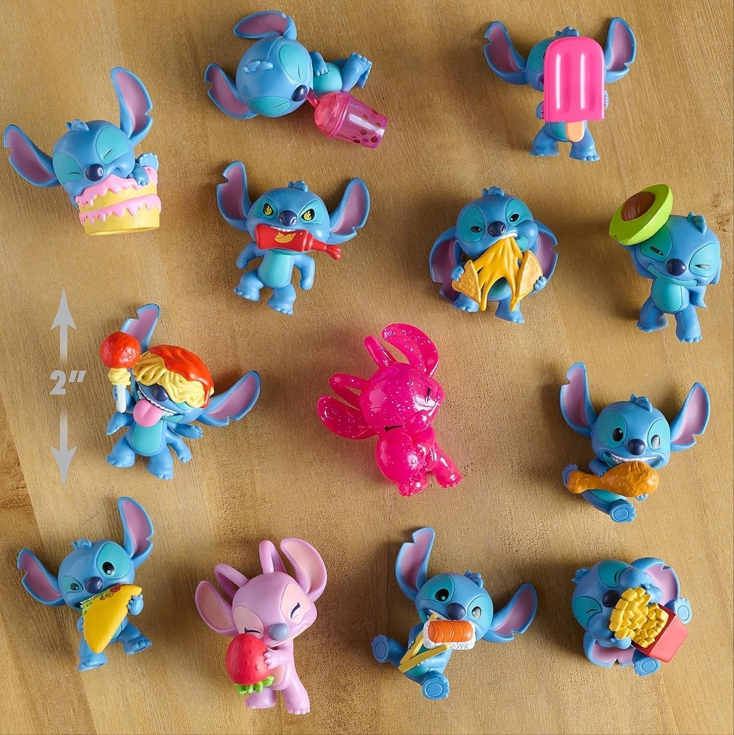 Just Play Disney Stitch Sammel-Minifiguren, Überraschungspaket, 5 cm große Sammelfiguren, Stile können variieren, Spielzeug für Kinder ab 3 Jahren, Actionfiguren, Naty Shop
