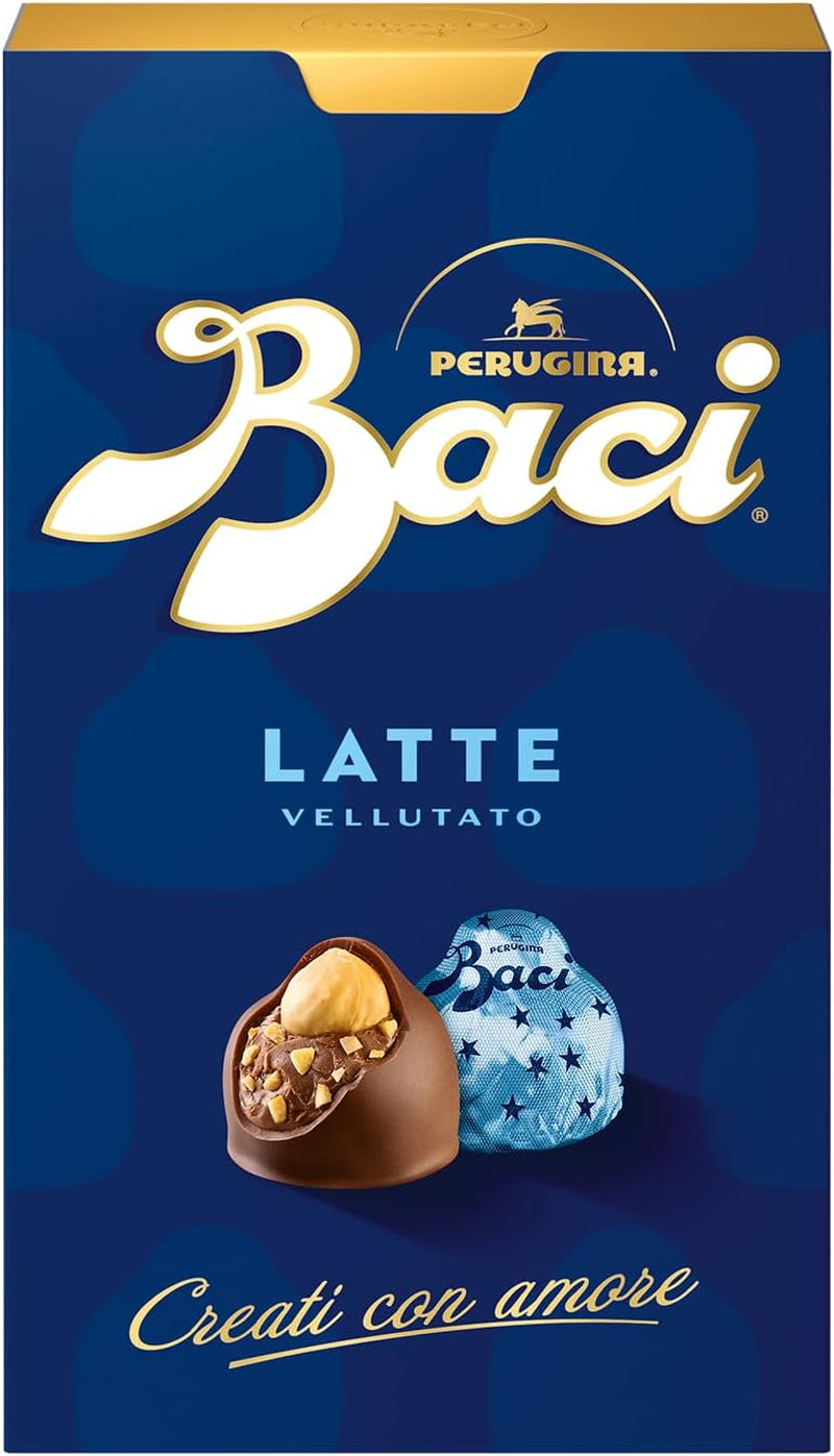 Perugina Baci, Schokolade mit Milchschokolade und Haselnussfüllung, 200 Gramm Naty Shop Chocolates