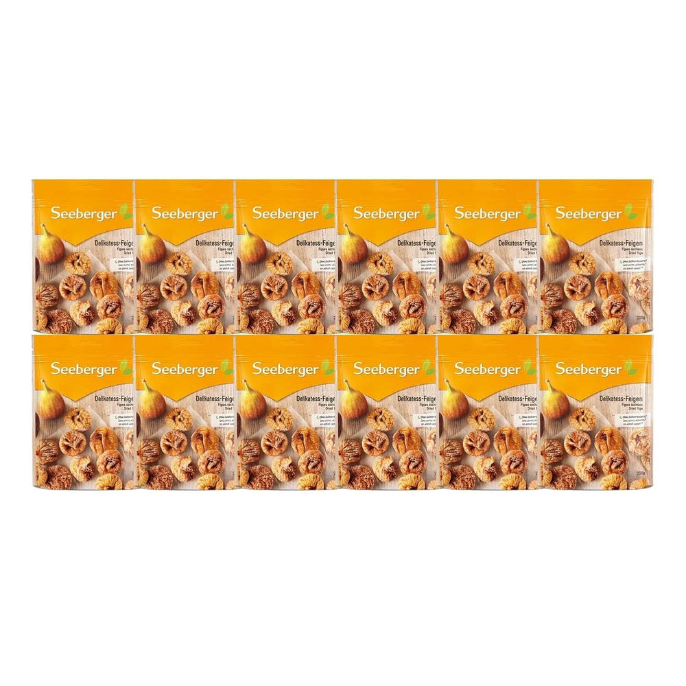 Seeberger Delikatess, Getrocknete Feigen – süß wie Honig, 12 x 200 Gramm Dehydrierte Produkte Naty Shop