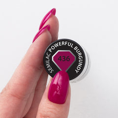 Oja UV Semilac Hybrid 436 Powerful Burgundy 7ml Colecția Even Better Together