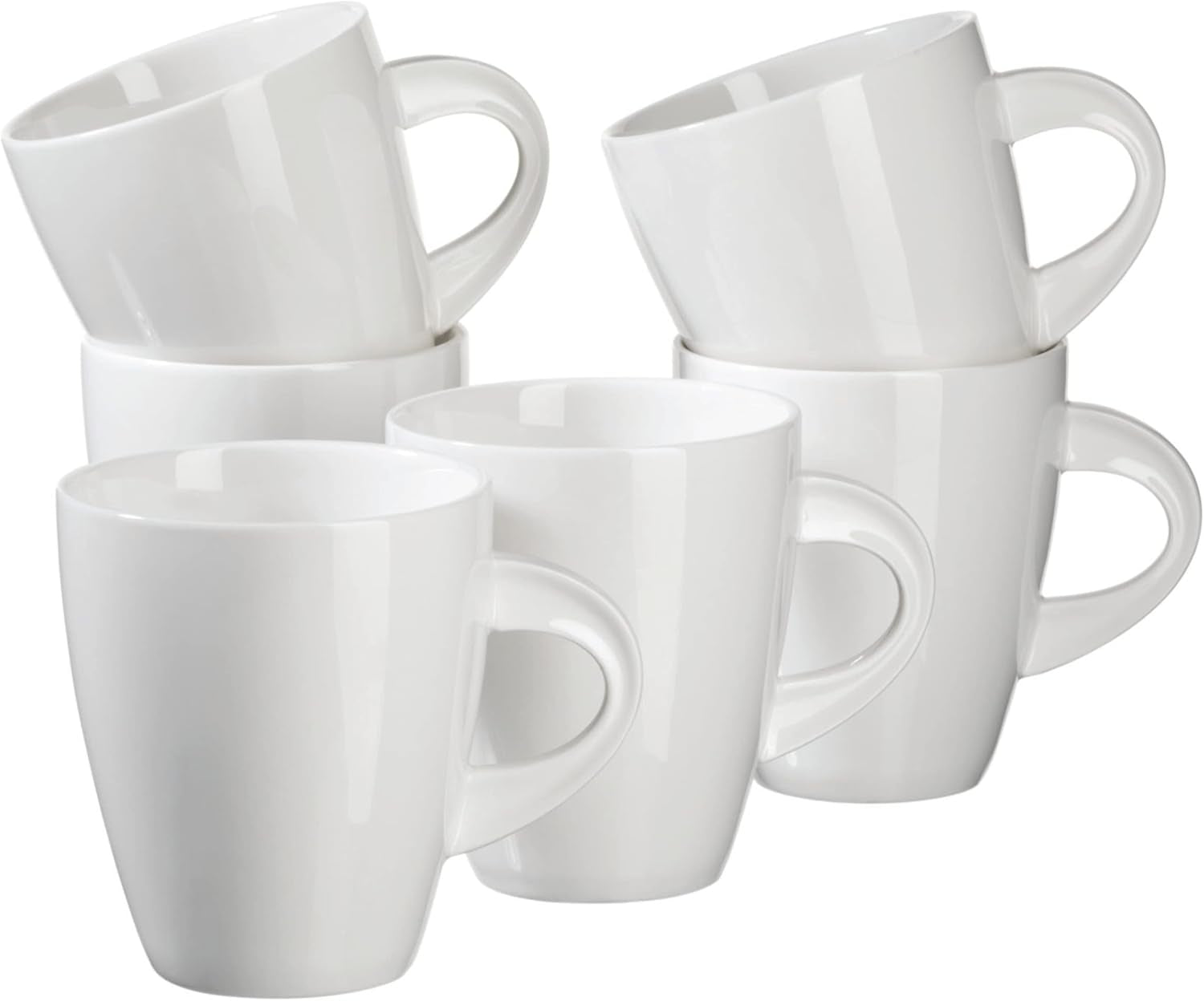 Mäser La Musica-Serie, Kombiservice, Porzellan-Geschirrsets Naty Shop Set mit 6 Kaffeetassen