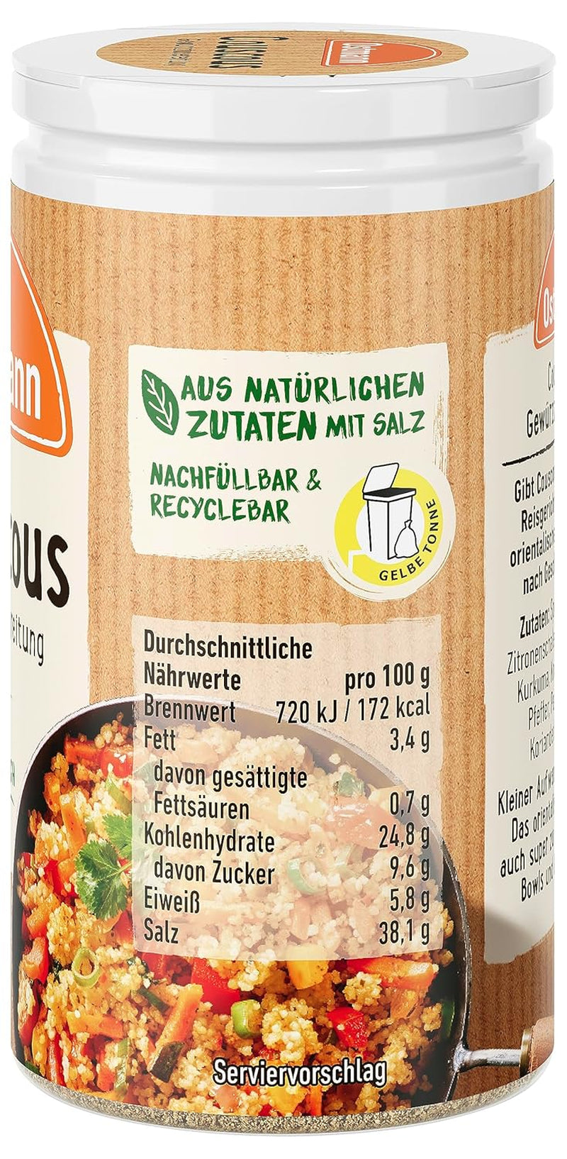 Ostmann Gewürze Couscous Gewürzzubereitung, 50 g (Verpackungsdesign kann abweichen)