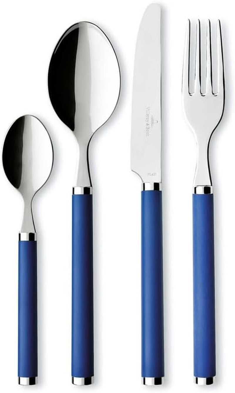Villeroy & Boch Play Green Garden Besteckset, 24-teilig, 6 Personen Kitchen Naty Shop Blue 24-teilig