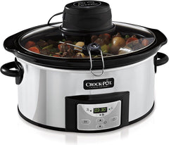 Slow Cooker Crockpot mit automatischer Rührfunktion, programmierbare Steuerung, 5,7 l (für 5–6 Personen) Slow Cooker Naty Shop Standardtitel