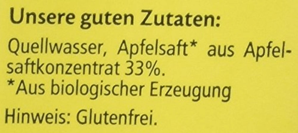 Hipp Bio-Apfelsaft mit klarem Wasser, 15er Pack (15 x 200 ml) Mutter und Kind Naty Shop