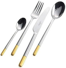 Villeroy & Boch - Ella Besteck teilvergoldet Gold, 30 Teile, 6 Personen, spülmaschinenfest, Edelstahl Kitchen Naty Shop