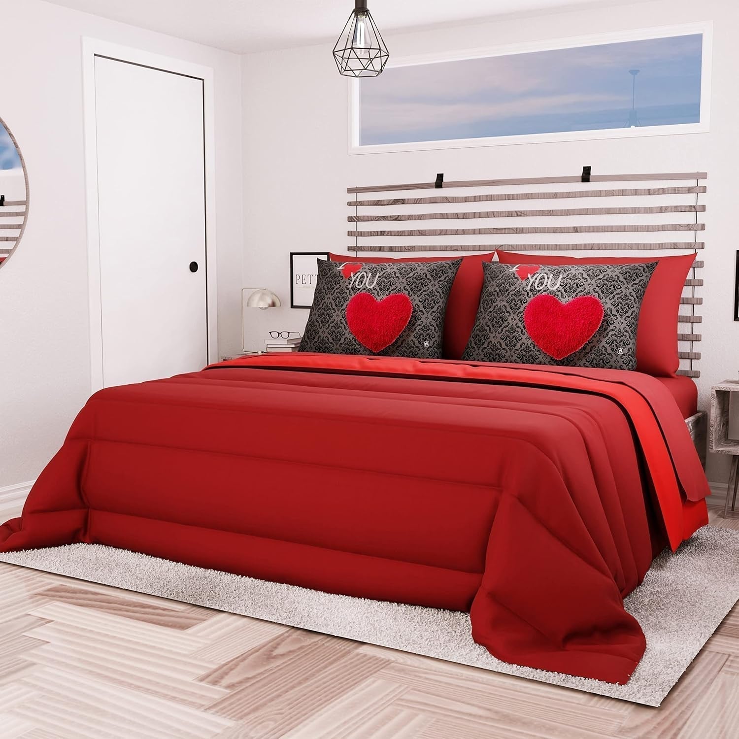 PETTI Artigiani Italiani - Cuvertură de iarnă pentru pat dublu, maxi, monocoloră, față-verso, alb, gri, 100% Made in Italy Plapumi si pilote Naty Shop Bordeaux Dimensiune pat 140X200: [Plapuma 240 X 260 Cm]