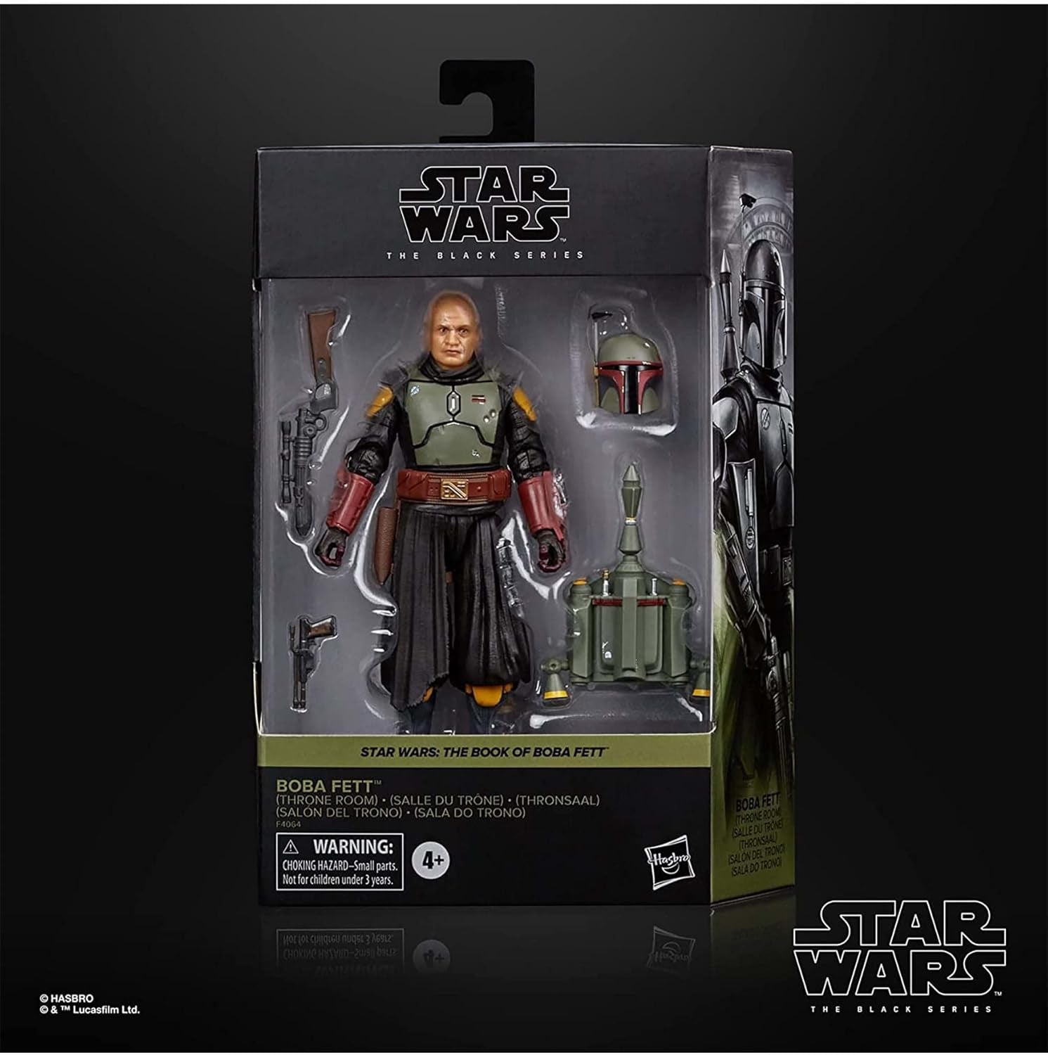 Star Wars Hasbro Black Series Boba Fett (Throne Room): The Book of Boba Fett Sammelfigur, für Kinder ab 4 Jahren, mehrfarbig, 15 cm Höhe, Actionfiguren Naty Shop
