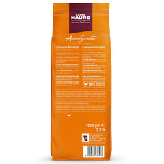 Caffè Mauro - Kaffeebohnen - 1 kg - Avvolgente-Mischung - Mittlere Röstung - Intensität 8/10 - Hergestellt in Italien Coffee Naty Shop